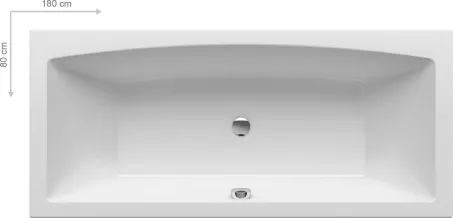 Ravak  Formy 02 slim téglalap alakú akril fürdőkád 180x80cm