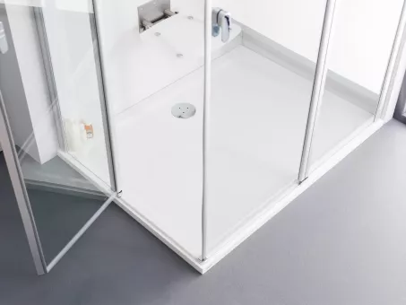 Ravak Zuhanytálca GIGANT PRO 100x90 CHROME fehér