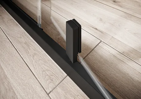 Ravak Zuhanyajtó NDOP1-90 fekete + Transparent