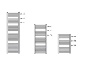 Enix Loko fehér radiátor 450x1573mm LK-515 (SKU-2029)