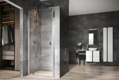 Ravak Zuhanyajtó NDOP1-90 krómhatású + Transparent