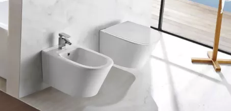 Wellis Clement fali Rimless WC ülőke nélkül