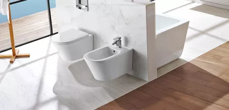 Wellis Clement fali Rimless WC ülőke nélkül