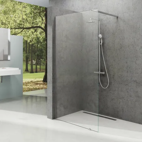 Ravak Walk-In Wall 110 zuhanyfal-fényes alu