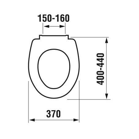 Jika Zeta WC tető műanyag zsanérral (H8932710000001)