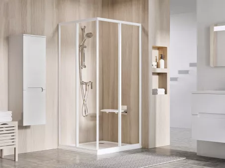 Ravak Zuhanykabin SRV2-90 195 S fehér+Transparent üveg