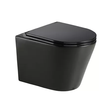 Wellis Clement Black fali Rimless WC ülőke nélkül (WF00070)