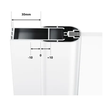 Ravak Chrome CRV2-100  zuhanyajtó fehér