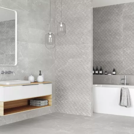 Azulejos Benadresa Kingstone Ash falburkoló 33,3x100 cm rektifikált (AB13)