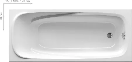 Ravak Vanda II fürdőkád 170x70cm