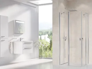 Ravak Chrome CRV2-120  zuhanyajtó krómhatású