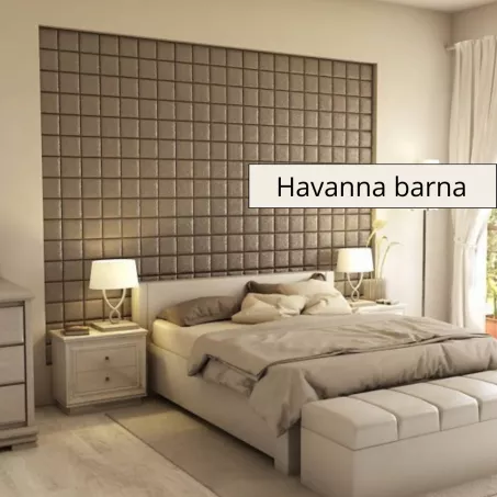 Maipo 3D falpanel 60x60 cm- Havanna barna