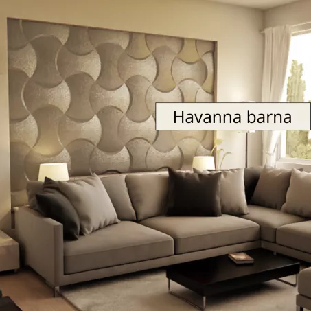 Monte 3D falpanel 60x42,5cm - Havanna barna