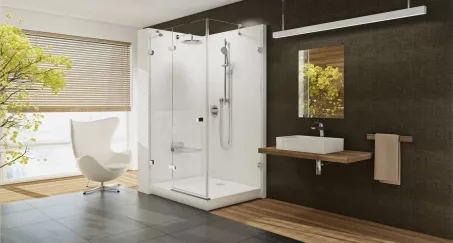 Ravak XA83DL01010 110x80SET balos zuhanytálca előlap