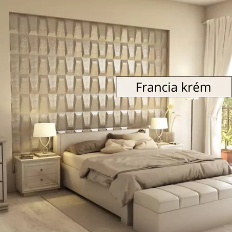 Galeras 3D falpanel 60x60 cm- Francia krém