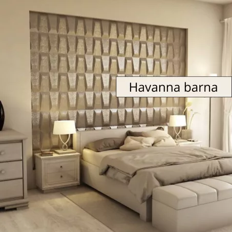 Galeras 3D falpanel 60x60 cm- Havanna barna