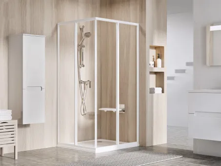 Ravak Supernova SRV2-S-80 195 sarokbelépős zuhanykabin Transp. fehér