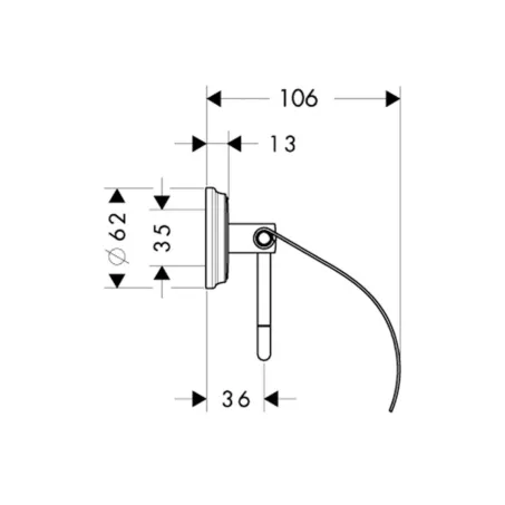 Hansgrohe Logis Classic fedeles wc papírtartó (41623000)