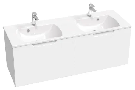 Ravak Dupla mosdó Classic Slim 1300 (fehér), furattal