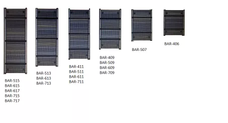 Enix Baron fehér radiátor 400x620mm BAR-406 (SKU-002778)