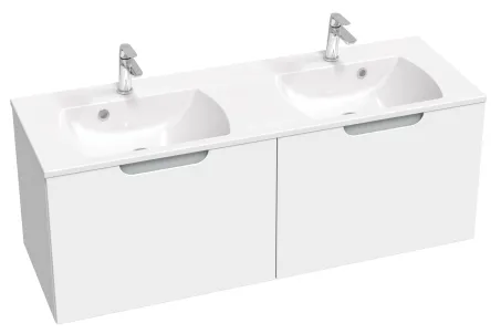 Ravak Dupla mosdó Classic Slim 1300 (fehér), furattal