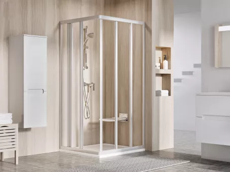 Ravak Zuhanykabin ASRV3-90 198 szatén+Transparent üveg