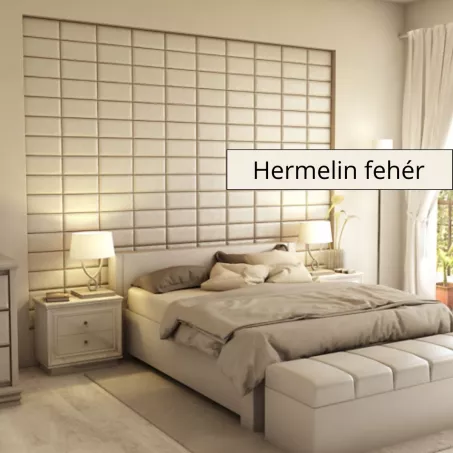 Cotomini 3D falpanel 30x15 cm -Hermelin fehér