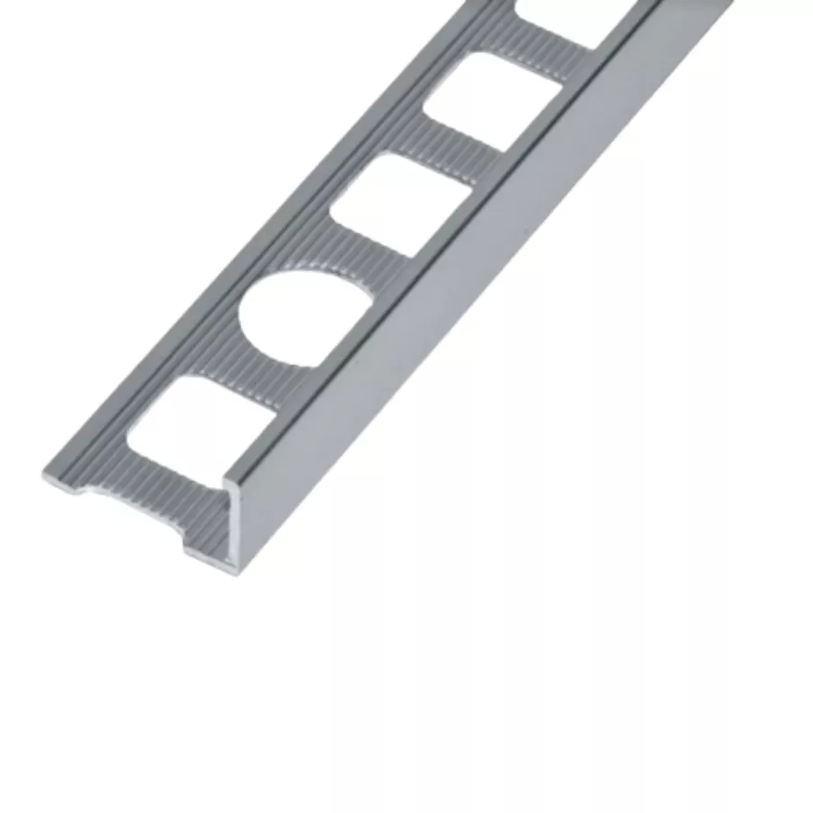 Alumínium L élvédő profil 8 mm/2,50 m eloxált ezüst