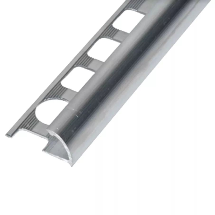 Alumínium C pozitív élvédő profil 8 mm/2,50 m natúr alumínium