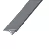 Alumínium T élvédő profil 13 mm/2,50 m eloxált ezüst