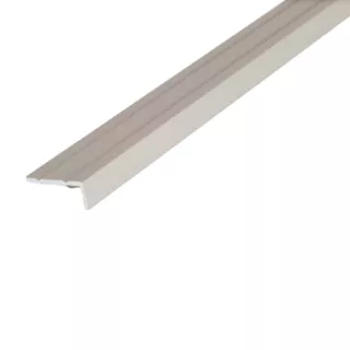 Alumínium utólagos lépcsőélvédő profil 25x10 mm/0,90 m eloxált ezüst