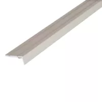 Alumínium utólagos lépcsőélvédő profil 25x10 mm/2,70 m eloxált ezüst