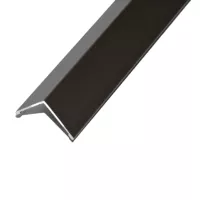Utólagos alumínium sarokvédő élvédő profil 30x30 mm/2,50 m matt eloxált titán/pezsgő