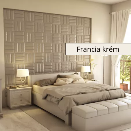 Literole 3D falpanel 60x60cm - Francia krém