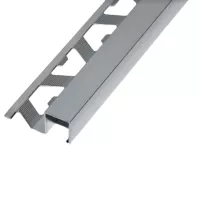 Polírozott alumínium Q négyzet élvédő profil 10 mm/2,50 m fényes eloxált ezüst