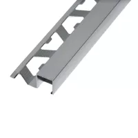 Polírozott alumínium Q négyzet élvédő profil 12,5 mm/2,50 m fényes eloxált ezüst