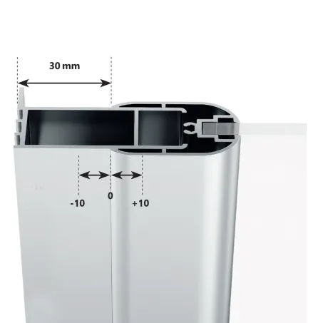 Ravak Chrome CSDL2-100 zuhanyajtók szatén