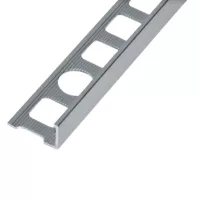 Alumínium L élvédő profil 10 mm/2,50 m eloxált ezüst