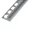 Alumínium C pozitív élvédő profil 10 mm/2,50 m eloxált ezüst