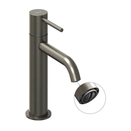 Ravak Álló mosdócsaptelep BeCool 190 mm, leeresztő nélkül - Graphite Brushed