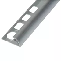 Alumínium C pozitív élvédő profil 12,5 mm/2,50 m eloxált ezüst