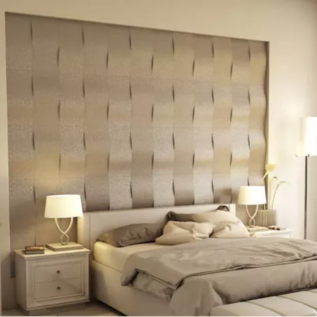 Cascade 3D falpanel 25x50cm - francia krém