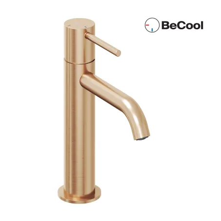 Ravak Álló mosdócsaptelep BeCool 190 mm, leeresztő nélkül - Rose Gold Brushed