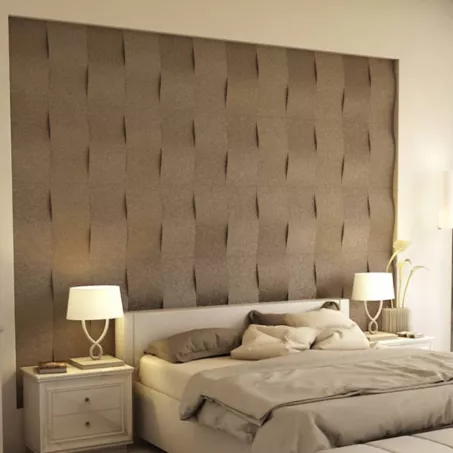 Cascade 3D falpanel 25x50cm - havanna barna