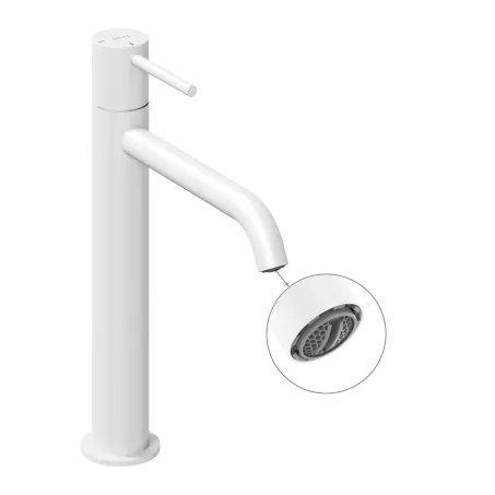 Ravak Álló mosdócsaptelep BeCool 250 mm, leeresztő nélkül - White Velvet