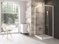 Ravak Blix BLRV2-80 sarokbelépős zuhanykabin Fehér Transparent