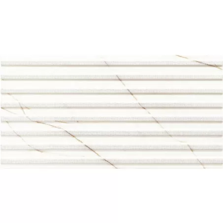 Tubadzin Sable White strukturált inserto falburkoló 30,8x60,8 cm