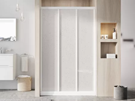 Ravak Supernova ASDP3-100 háromelemes zuhanyajtó fehér Pearl