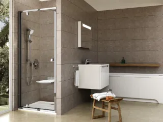 Ravak Pivot PDOP1-90 zuhanyajtó krómhatású fogantyú krómhatású keret