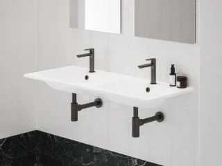 Ravak Álló mosdócsaptelep BeCool 174 mm, leeresztő nélkül, Graphite Brushed
